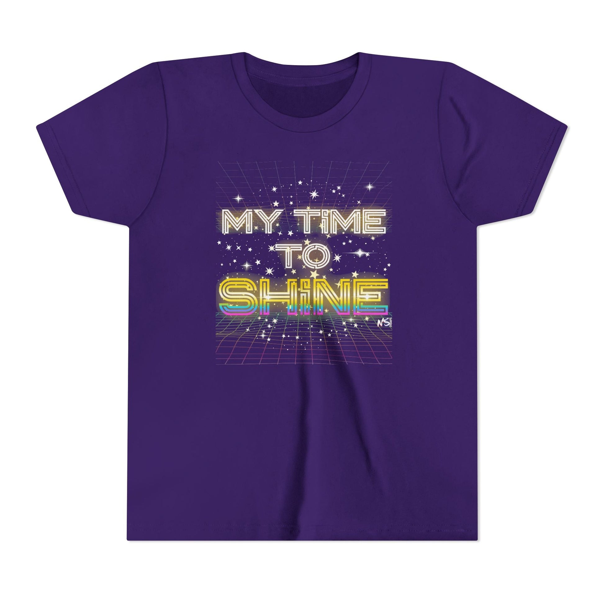 Youth My Time to Shine T-shirt, Inspirational Unisex Tee Printify Kids clothes Nordic Seoul Designs LLC