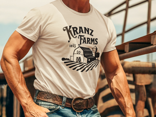 Personalized Vintage Farm Graphic T-Shirt – Custom Unisex Farming Tee, Perfect Gift for Farmers-Black writing Printify T-Shirt Nordic Seoul Designs LLC