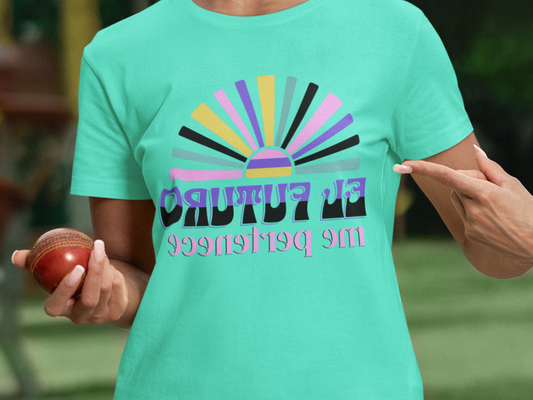 Mirror Image! Español El Futuro me pertenece-The Future belongs to me--Positive Vibes Unisex Tee Printify T-Shirt Nordic Seoul Designs LLC