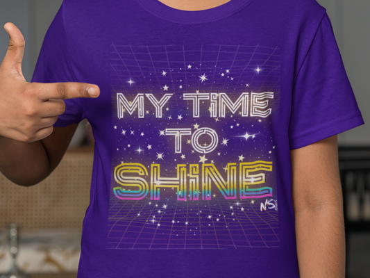 Youth My Time to Shine T-shirt, Inspirational Unisex Tee