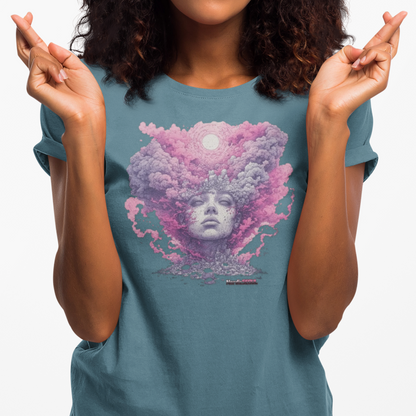 Dreamy Cosmic Graphic Tee - Unisex Tee, Festival Fashion, Bohemian Style, Unique Art Shirt, Gift for Space Lovers Printify T-Shirt Nordic Seoul Designs LLC