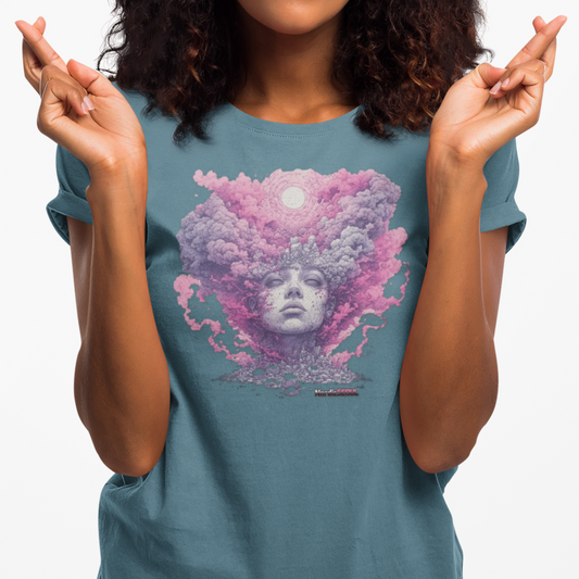Dreamy Cosmic Graphic Tee - Unisex Tee, Festival Fashion, Bohemian Style, Unique Art Shirt, Gift for Space Lovers Printify T-Shirt Nordic Seoul Designs LLC