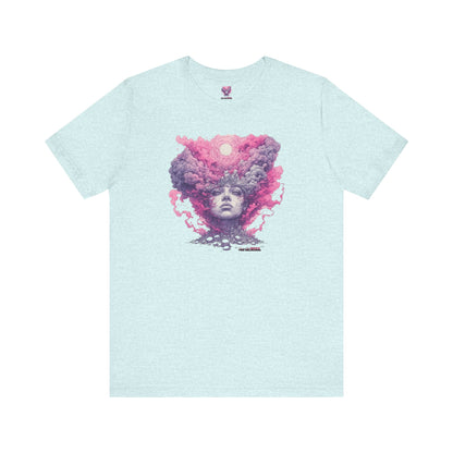 Dreamy Cosmic Graphic Tee - Unisex Tee, Festival Fashion, Bohemian Style, Unique Art Shirt, Gift for Space Lovers