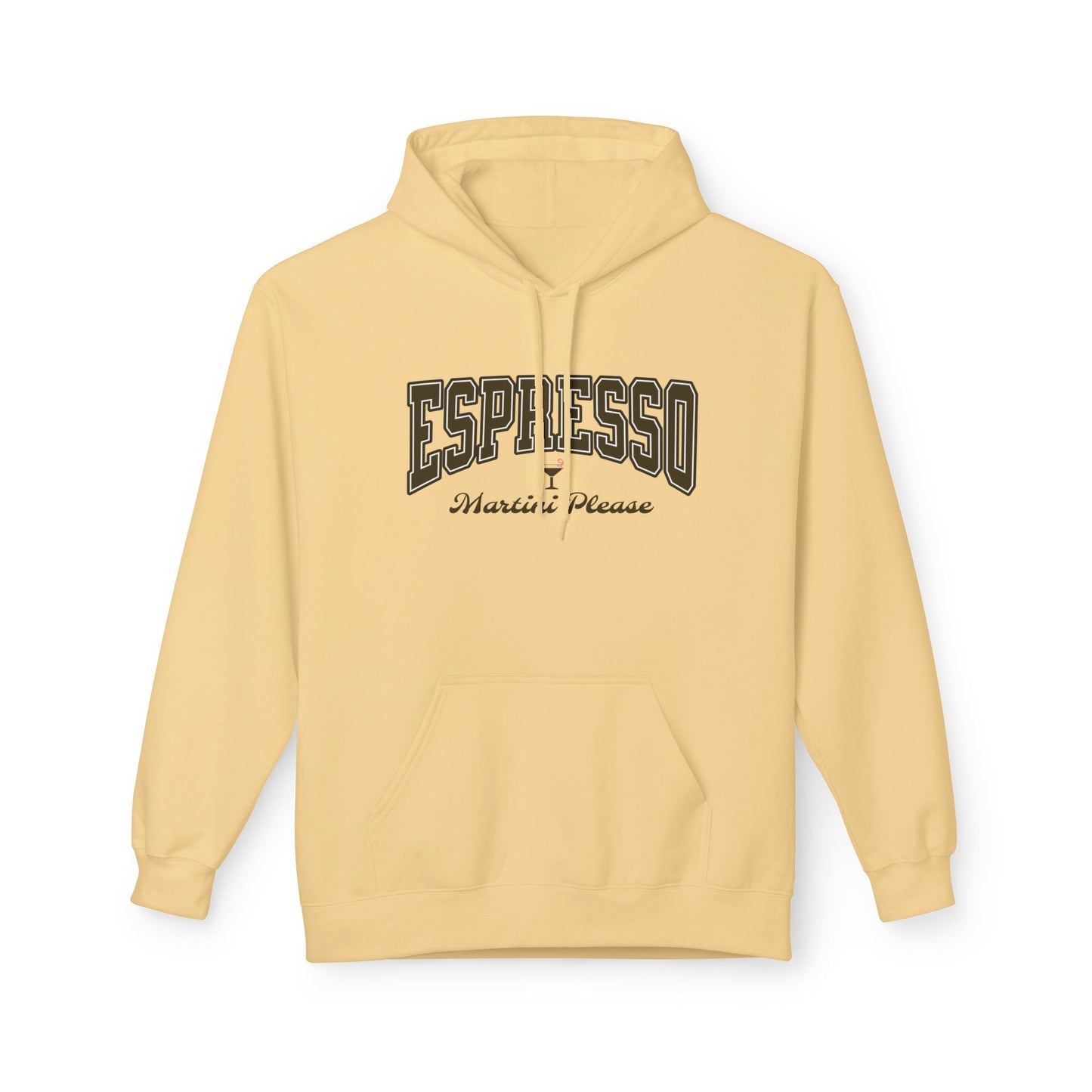 Espresso Martini Hoodie Design, Cute Bow, Martini Glass Printify Hoodie Nordic Seoul Designs LLC