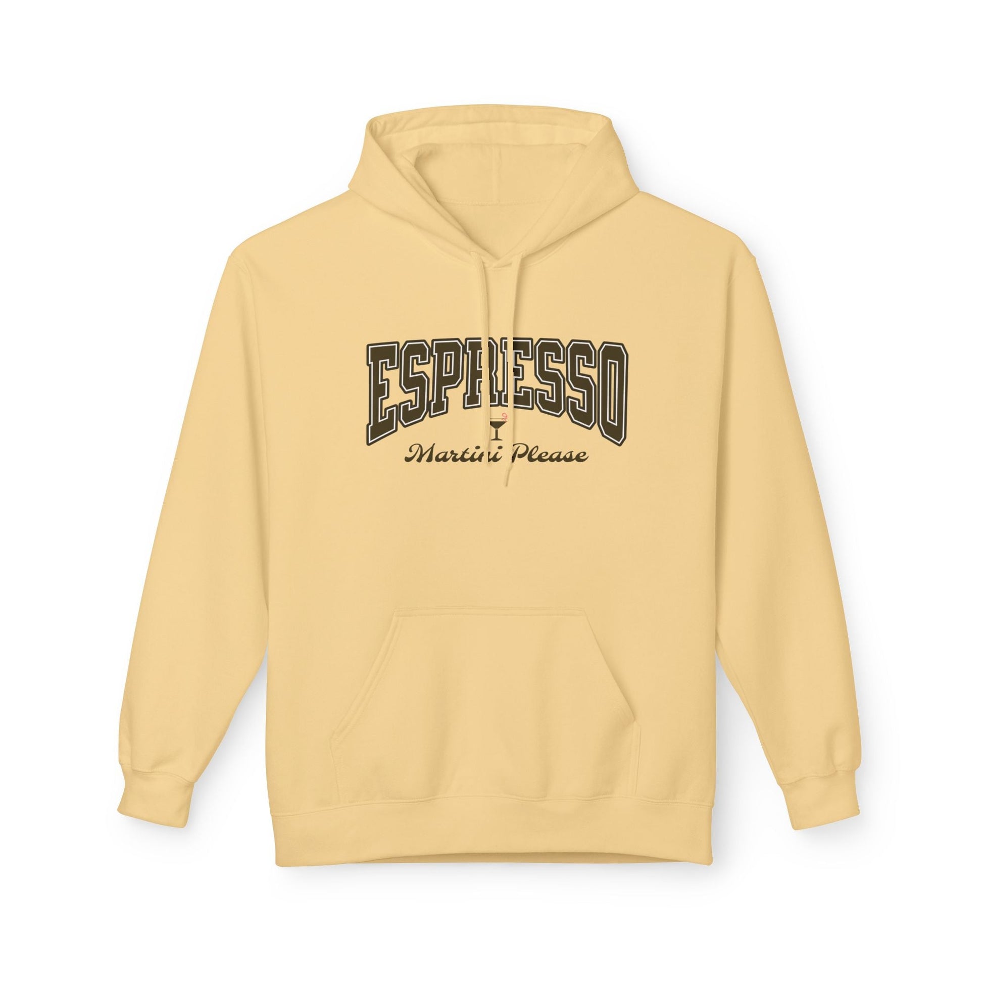 Espresso Martini Hoodie Design, Cute Bow, Martini Glass Printify Hoodie Nordic Seoul Designs LLC