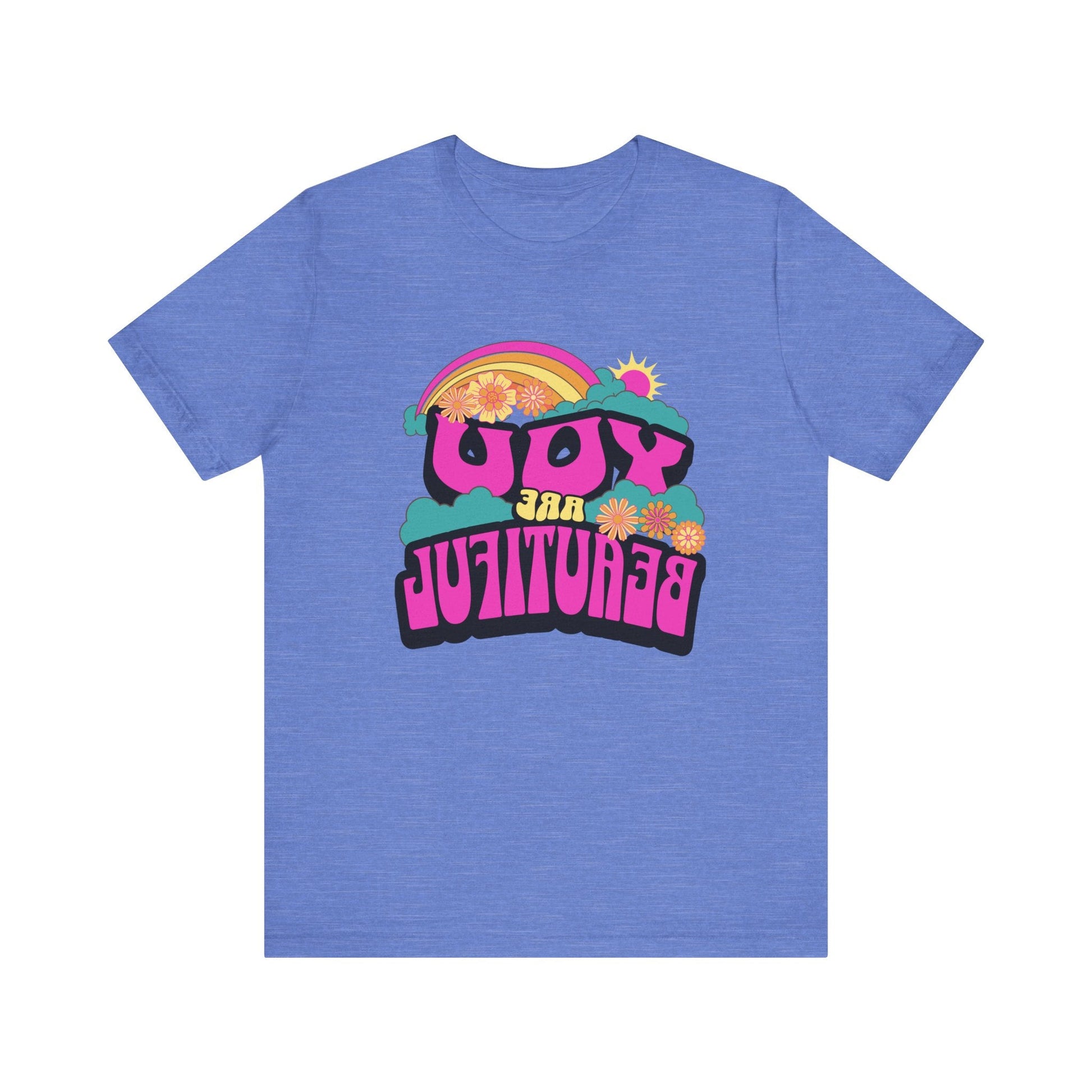 Mirror Image Unisex T-shirt,  You Are Beautiful Tee, Inspirational Printify T-Shirt Nordic Seoul Designs LLC