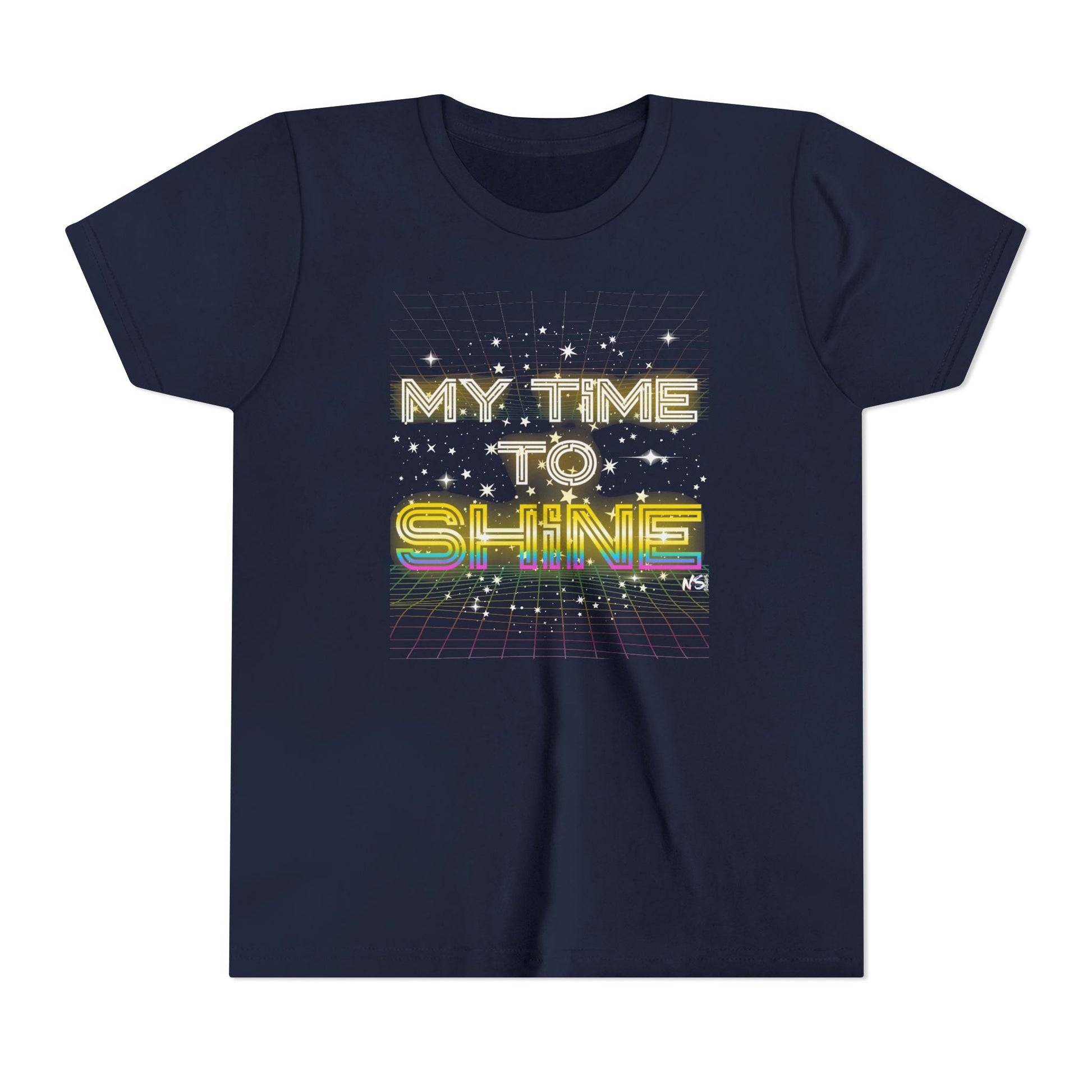 Youth My Time to Shine T-shirt, Inspirational Unisex Tee Printify Kids clothes Nordic Seoul Designs LLC