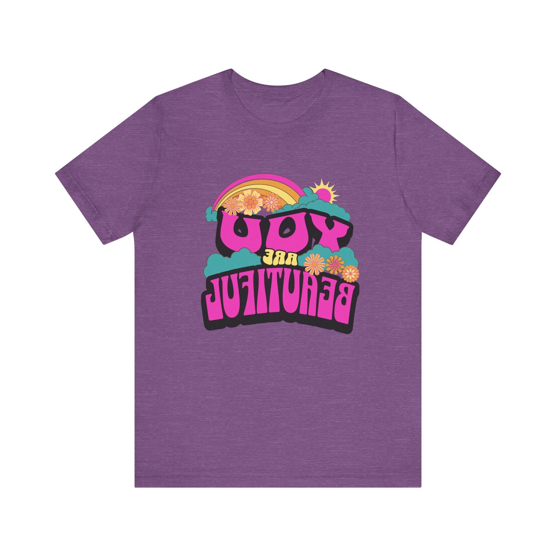 Mirror Image Unisex T-shirt,  You Are Beautiful Tee, Inspirational Printify T-Shirt Nordic Seoul Designs LLC