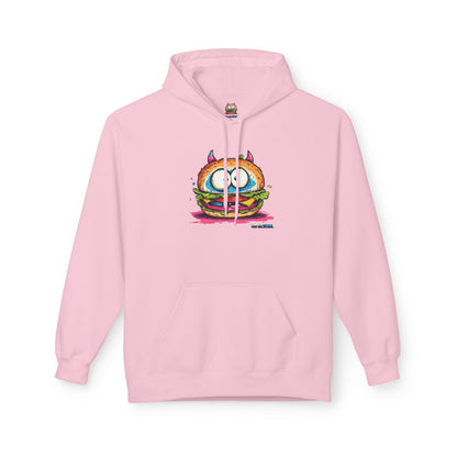 Colorful Graphic Sandwich Monster Hoodie, Unisex Casual Wear, Gift for Foodies, Cozy Style for Everyday Printify Hoodie Nordic Seoul Designs LLC