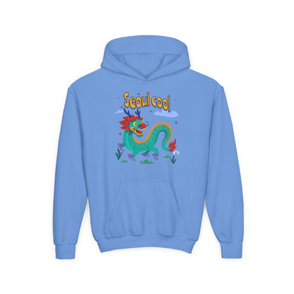 Youth Seoul Cool Hoodie-Colorful Dragon Graphic Korean Streetwear