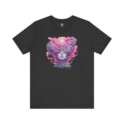 Dreamy Cosmic Graphic Tee - Unisex Tee, Festival Fashion, Bohemian Style, Unique Art Shirt, Gift for Space Lovers