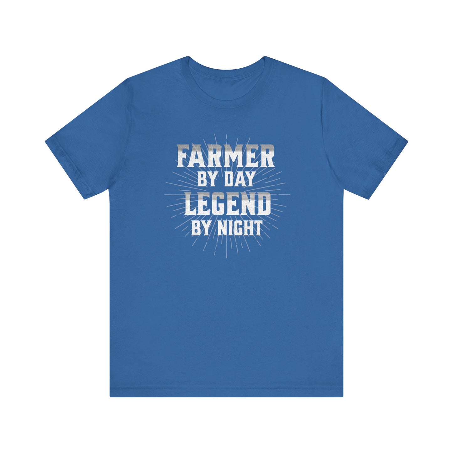 Farmer By Day Legend By Night T-Shirt – Funny Farming Graphic Tee, Unisex Casual Shirt