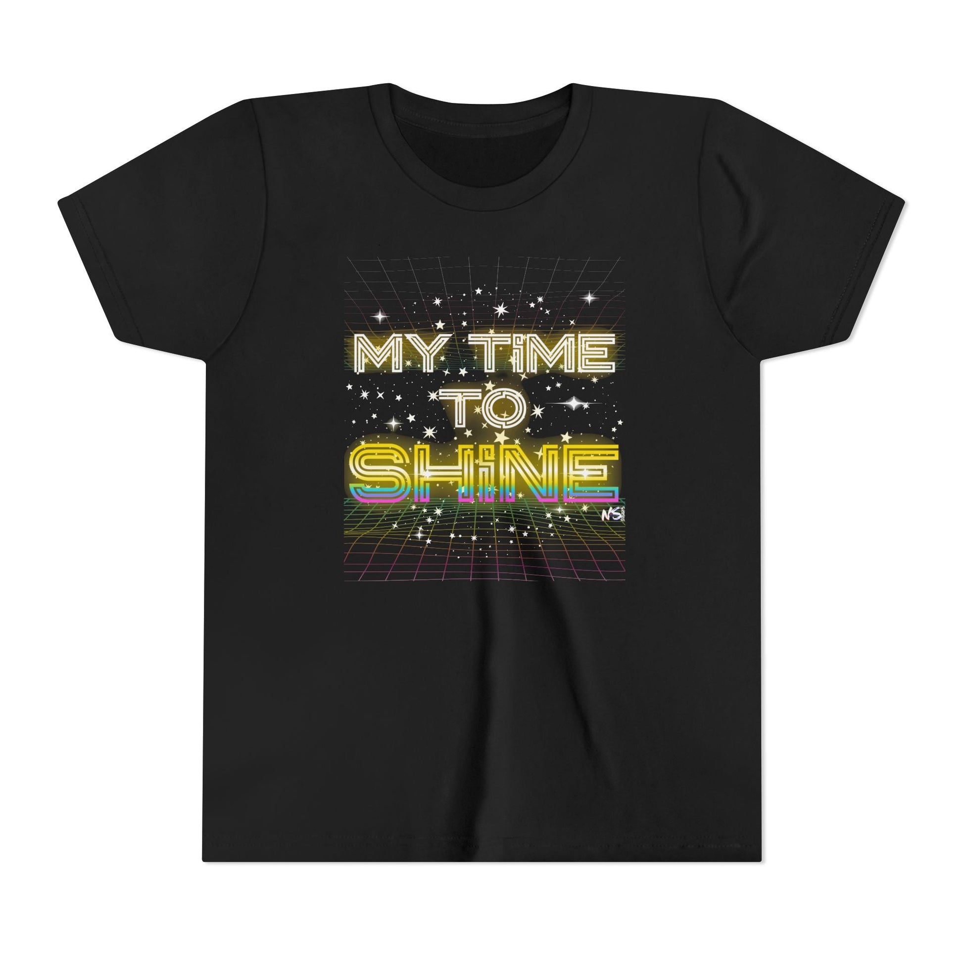 Youth My Time to Shine T-shirt, Inspirational Unisex Tee Printify Kids clothes Nordic Seoul Designs LLC