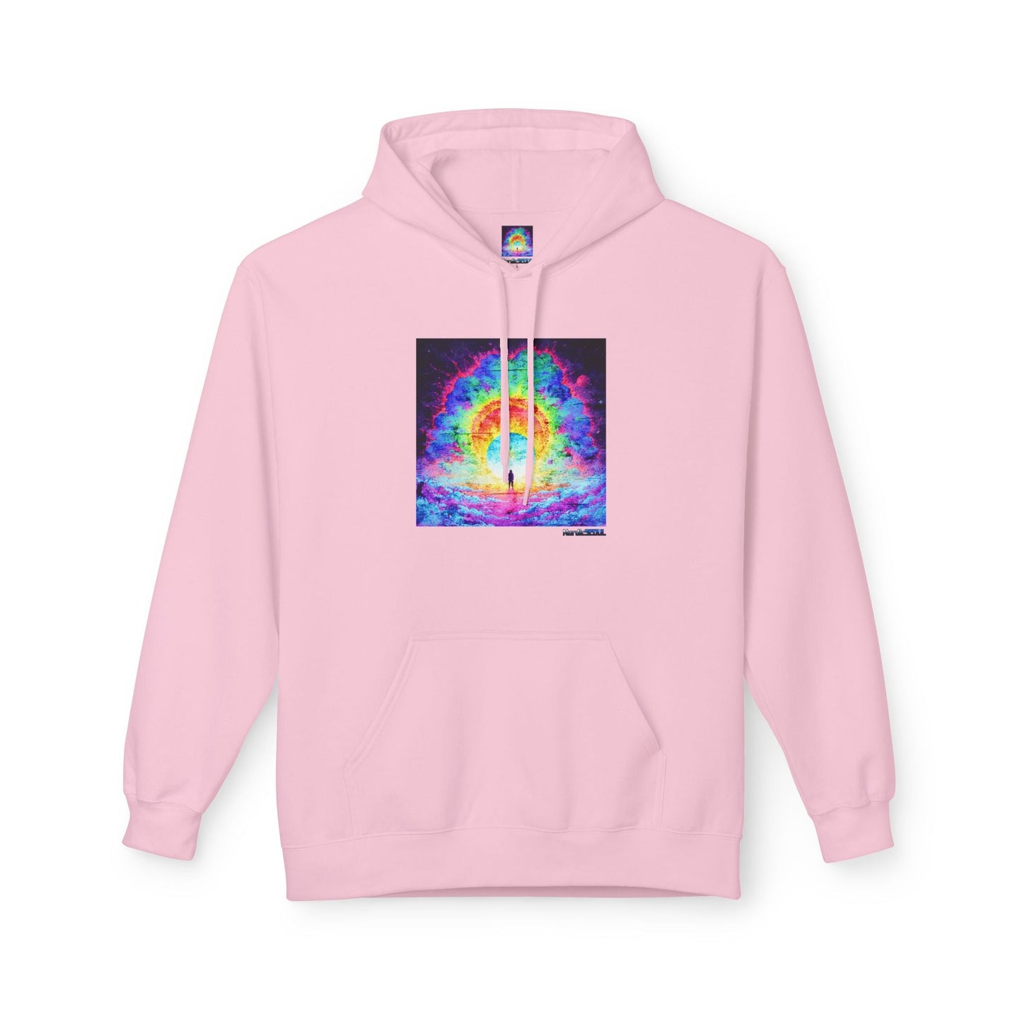 Colorful Cosmic Hoodie | Unisex Fleece Pullover Sweatshirt, Psychedelic Art, Cozy Comfort Printify Hoodie Nordic Seoul Designs LLC