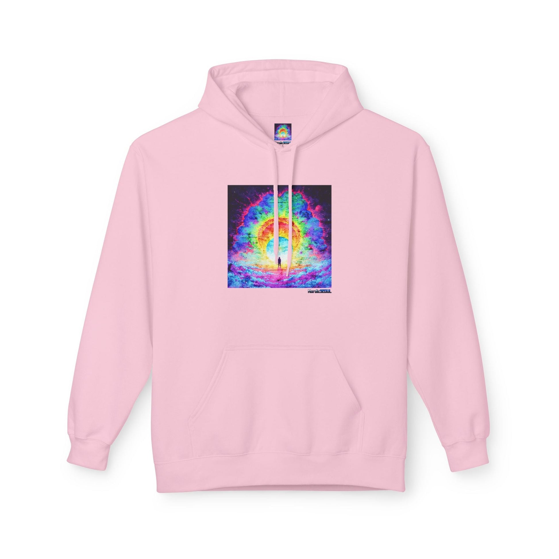 Colorful Cosmic Hoodie | Unisex Fleece Pullover Sweatshirt, Psychedelic Art, Cozy Comfort Printify Hoodie Nordic Seoul Designs LLC