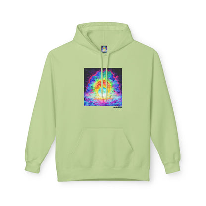 Colorful Cosmic Hoodie | Unisex Fleece Pullover Sweatshirt, Psychedelic Art, Cozy Comfort Printify Hoodie Nordic Seoul Designs LLC