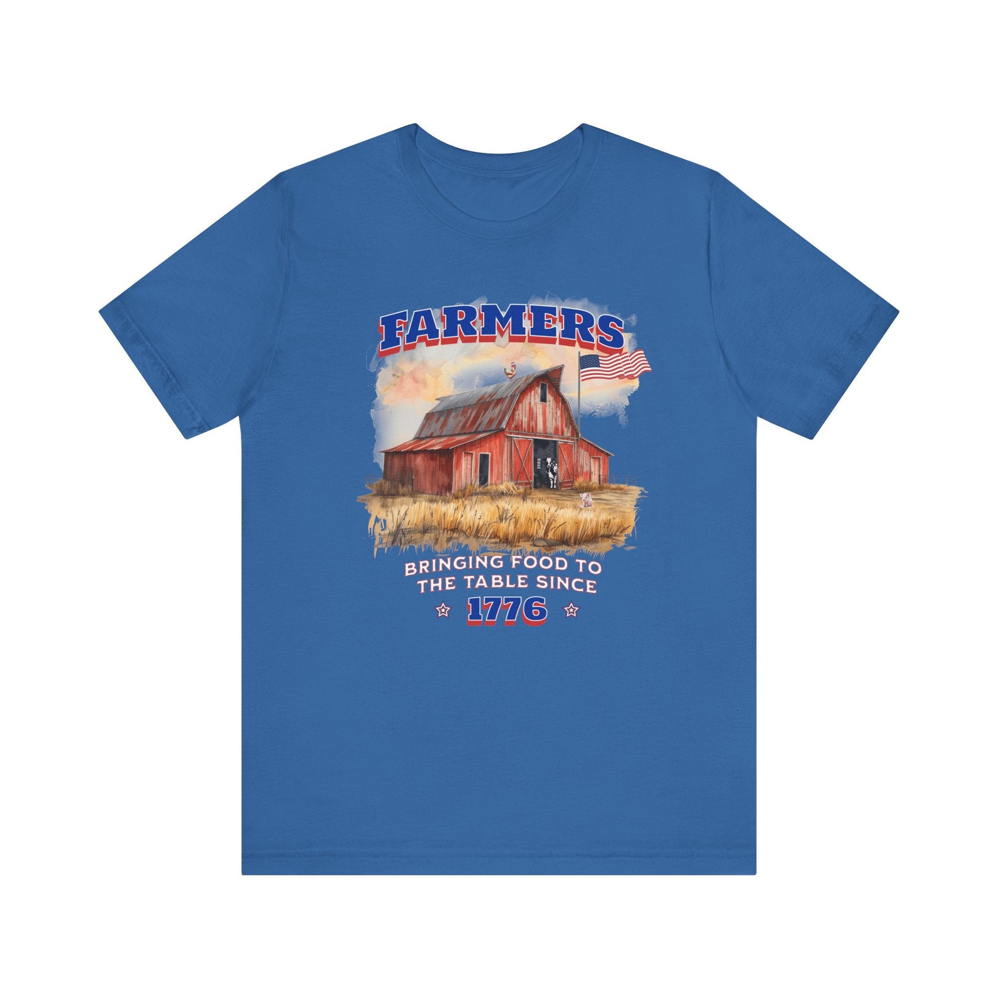 Farmers Bringing Food to Table Unisex T-Shirt, Farm life, Country Living Printify T-Shirt Nordic Seoul Designs LLC