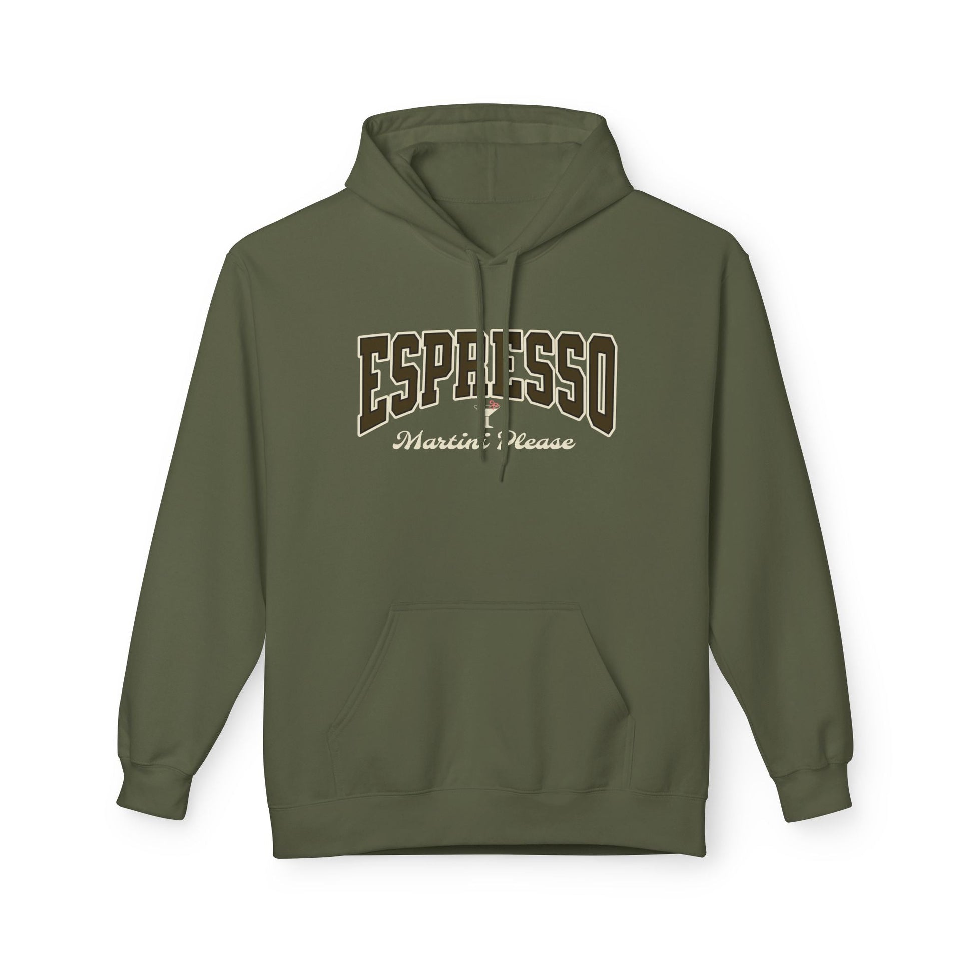 Espresso Martini Hoodie Design, Cute Bow, Martini Glass Printify Hoodie Nordic Seoul Designs LLC