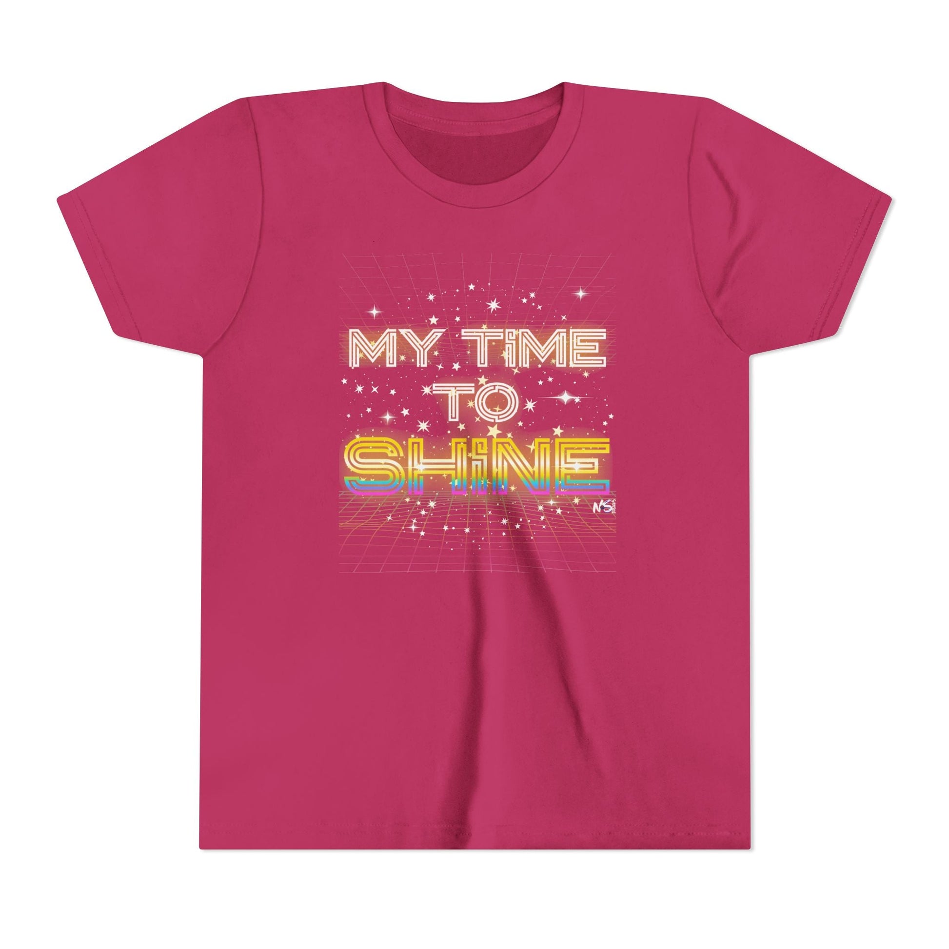 Youth My Time to Shine T-shirt, Inspirational Unisex Tee Printify Kids clothes Nordic Seoul Designs LLC