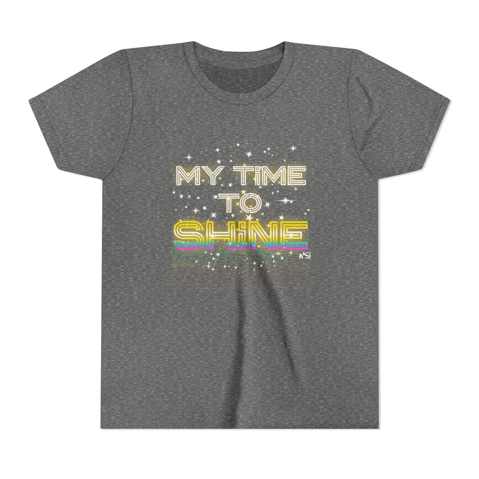 Youth My Time to Shine T-shirt, Inspirational Unisex Tee Printify Kids clothes Nordic Seoul Designs LLC