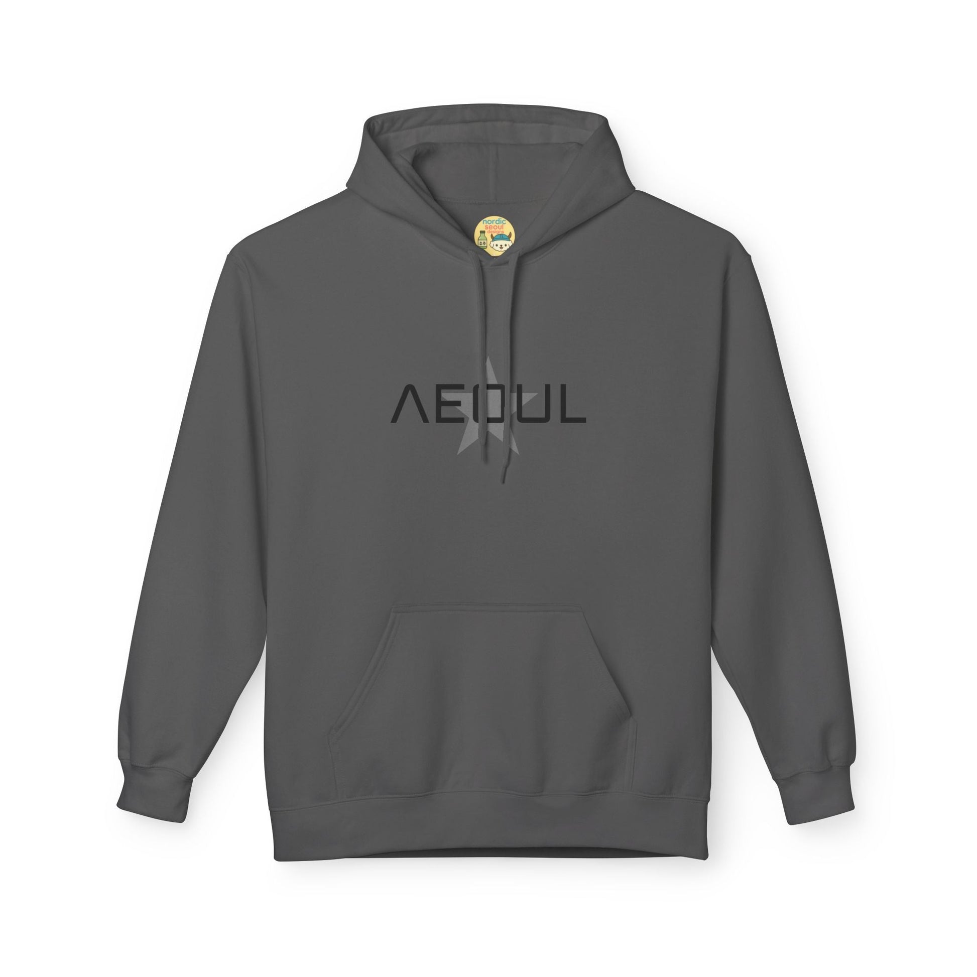 Seoul Star graphic Hoodie for Comfort & Style | Unisex Pullover, Gift for Teens, Casual Wear, Cozy Streetwear, Perfect for Everyday Printify Hoodie Nordic Seoul Designs LLC