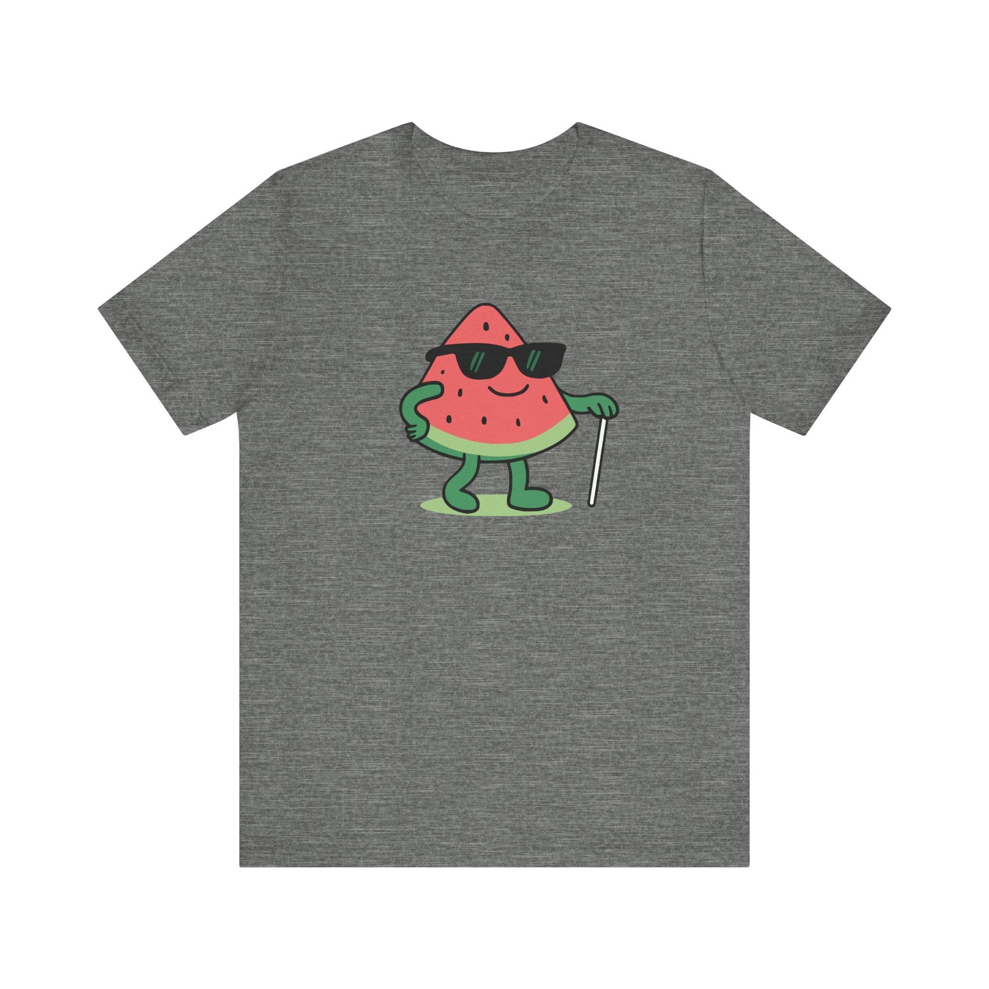 A Blind Melon Watermelon T-Shirt, Funny Sunglasses Watermelon Pun Tee | Summer Fruit Graphic Unisex Shirt, Watermelon Graphic T-Shirt Printify T-Shirt Nordic Seoul Designs LLC