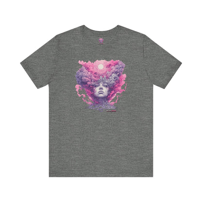 Dreamy Cosmic Graphic Tee - Unisex Tee, Festival Fashion, Bohemian Style, Unique Art Shirt, Gift for Space Lovers