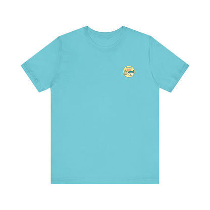 Short Sleeve Signature Logo T-Shirt-Nordic Seoul Designs, Featuring Soju Bottle and Viking Puppy Printify T-Shirt Nordic Seoul Designs LLC