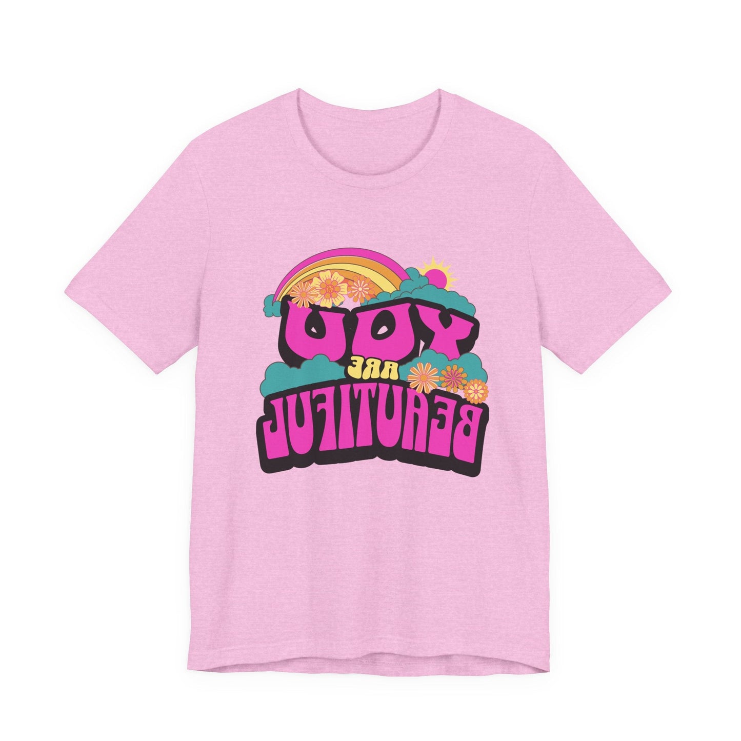 Mirror Image Unisex T-shirt,  You Are Beautiful Tee, Inspirational Printify T-Shirt Nordic Seoul Designs LLC