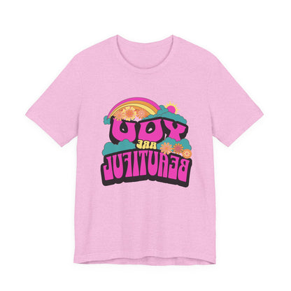 Mirror Image Unisex T-shirt,  You Are Beautiful Tee, Inspirational Printify T-Shirt Nordic Seoul Designs LLC